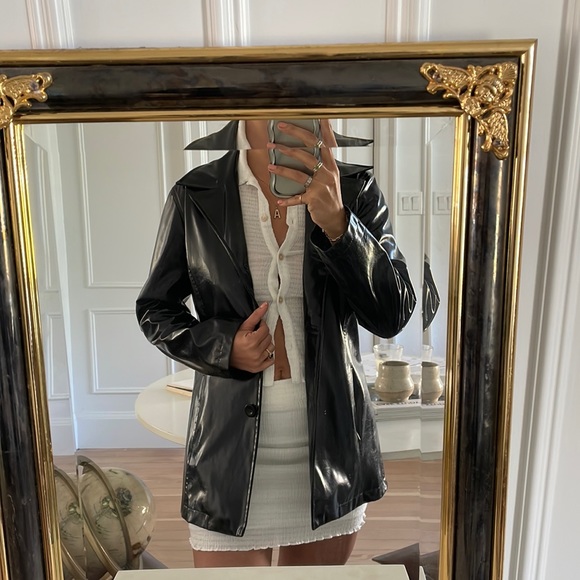 Vintage Patent Leather Jacket - Picture 1 of 3
